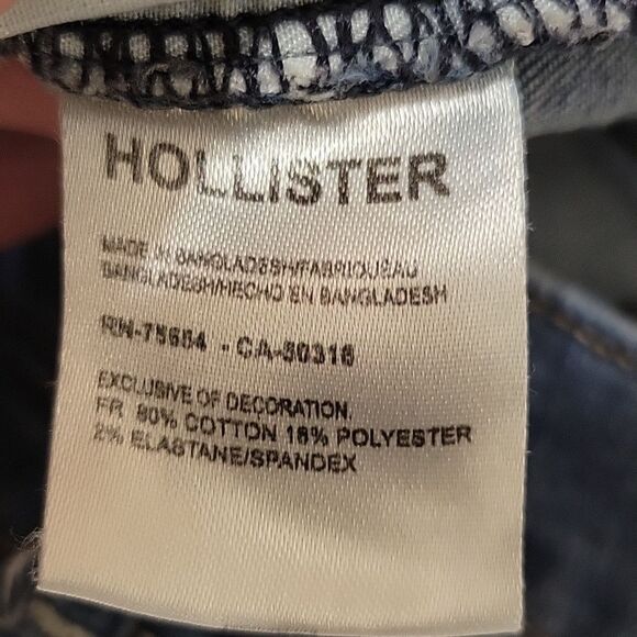 HOLLISTER WOMENS HIGH RISE SKINNY CLASSIC STRETCH CUTOFFS SIZE 27W - Picture 7 of 8